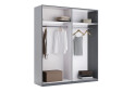 Шафа-купе MiroMark Doni / Доні 2-дверна із дзеркалом 200 см, графіт серія Н - Зображення 2 Зображення 2 - Шафа-купе MiroMark Doni / Доні 2-дверна із дзеркалом 200 см, графіт серія Н