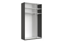 Шафа MiroMark Doni / Доні 3-дверна з антресолею 134 см, графіт серія Н - Зображення 3 Зображення 3 - Шафа MiroMark Doni / Доні 3-дверна з антресолею 134 см, графіт серія Н