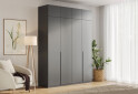 Зображення 2 - Шафа MiroMark Doni / Доні 4-дверна з антресолею 179 см, графіт серія Н
