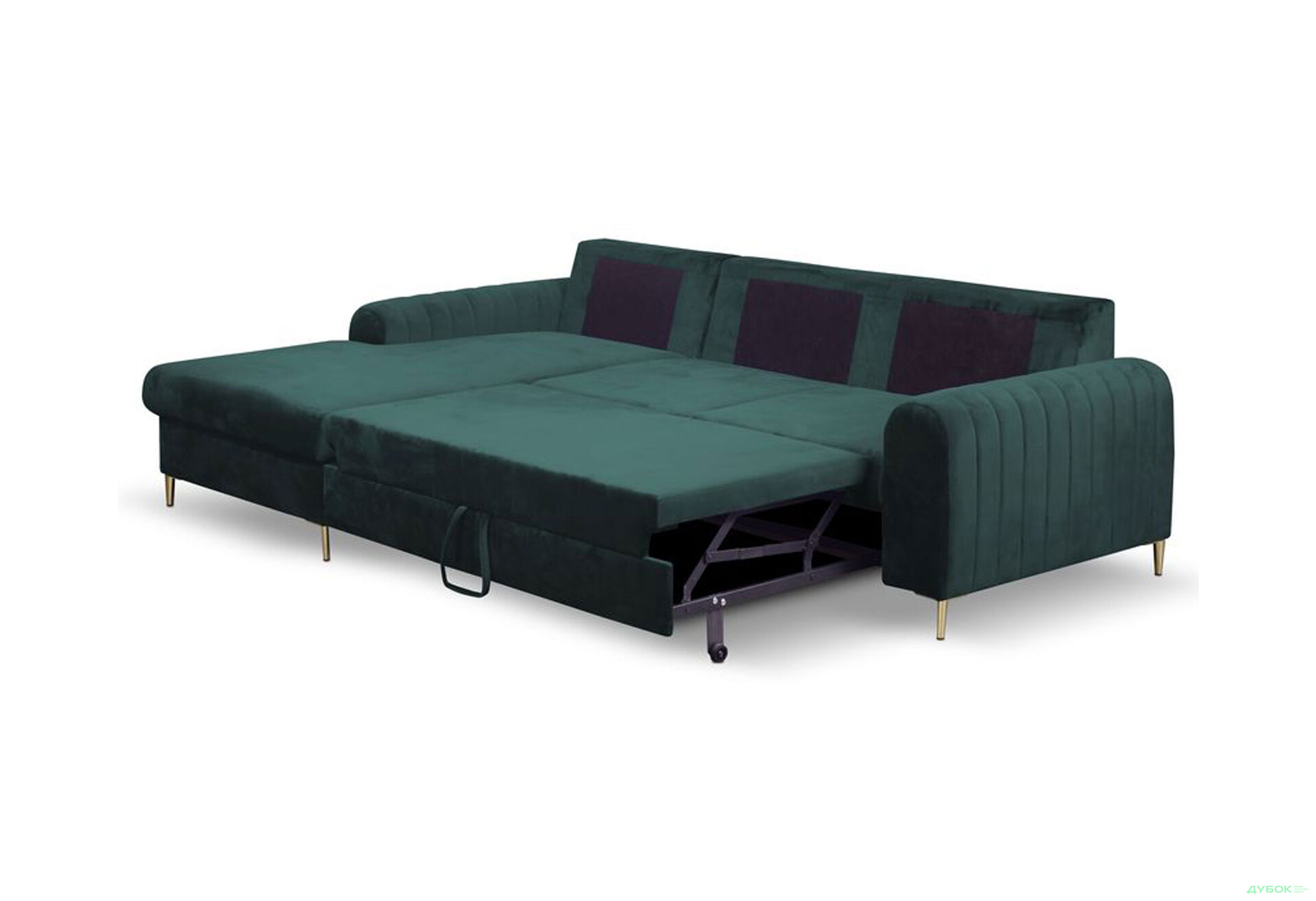 Мягкий уголок Perfect Home Монако / Monaco 252х168 см угол 7 Зеленый (Velluto 27) - Изображение 4 Изображение 4 - Мягкий уголок Perfect Home Монако / Monaco 252х168 см угол 7 Зеленый (Velluto 27)