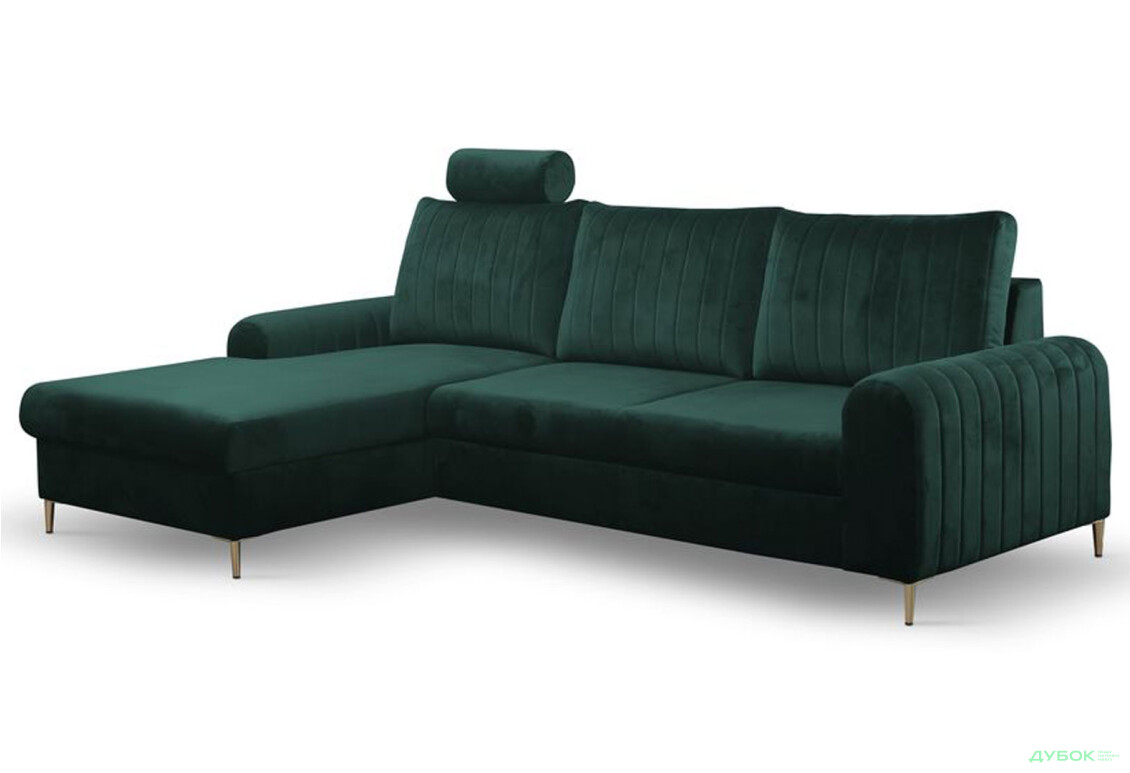 Мягкий уголок Perfect Home Монако / Monaco 252х168 см угол 7 Зеленый (Velluto 27) - Изображение 2 Изображение 2 - Мягкий уголок Perfect Home Монако / Monaco 252х168 см угол 7 Зеленый (Velluto 27)