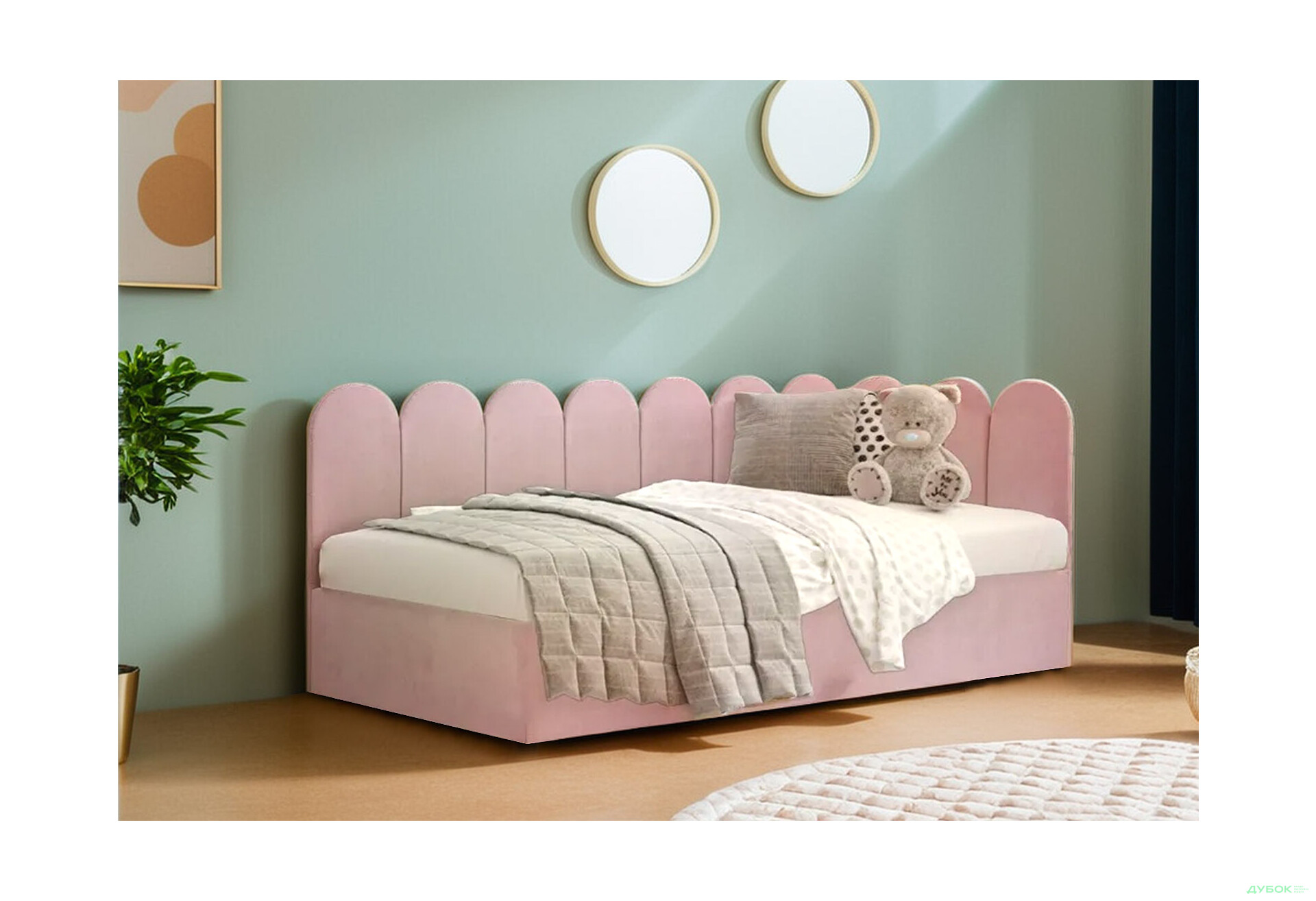 Кровать-подиум Eurosof Эмели 90х190 с нишей и металоподъёмником - Изображение 2 Изображение 2 - Кровать-подиум Eurosof Эмели 90х190 с нишей и металоподъёмником