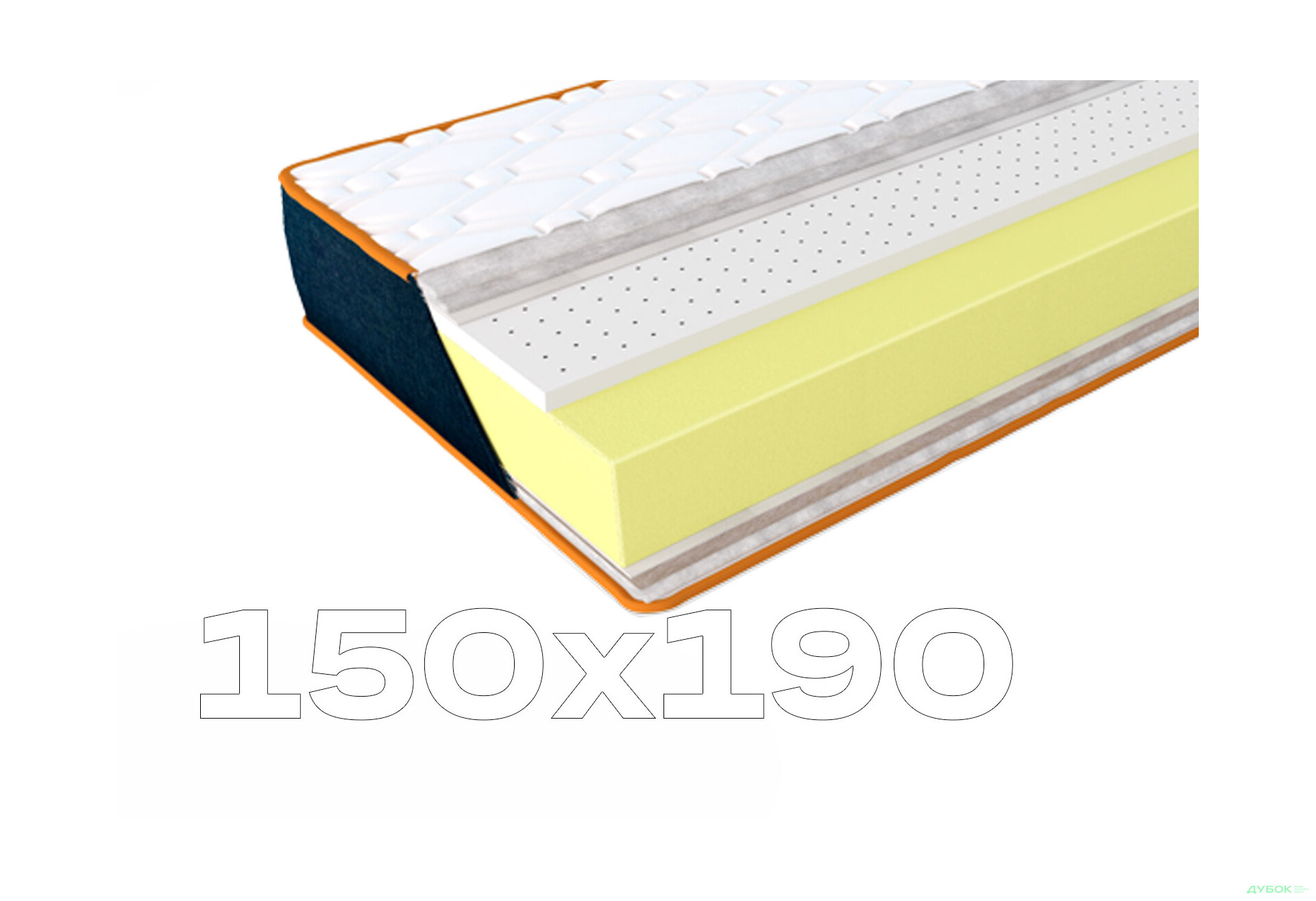 Зображення 1 - Матрац Denim Navy / Наві 150х190 ЕММ