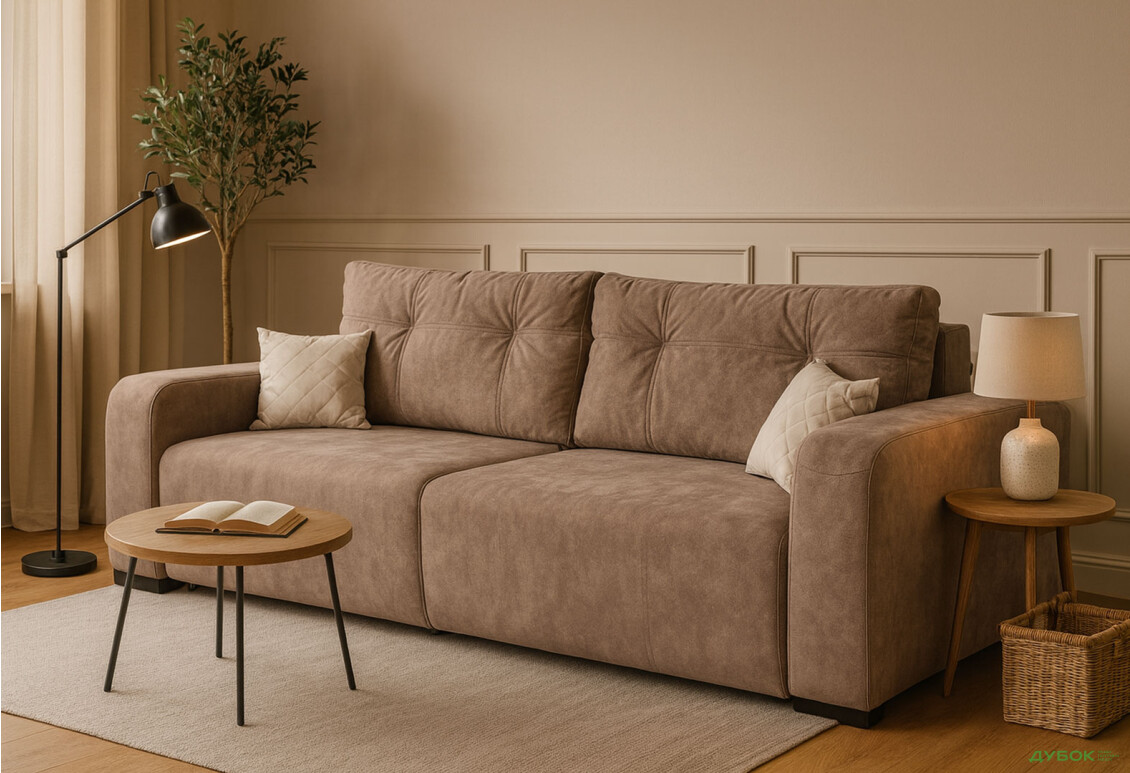 Изображение 2 - Диван Элегант Бенефит 87 Валенсия 252x112 см, коричневый