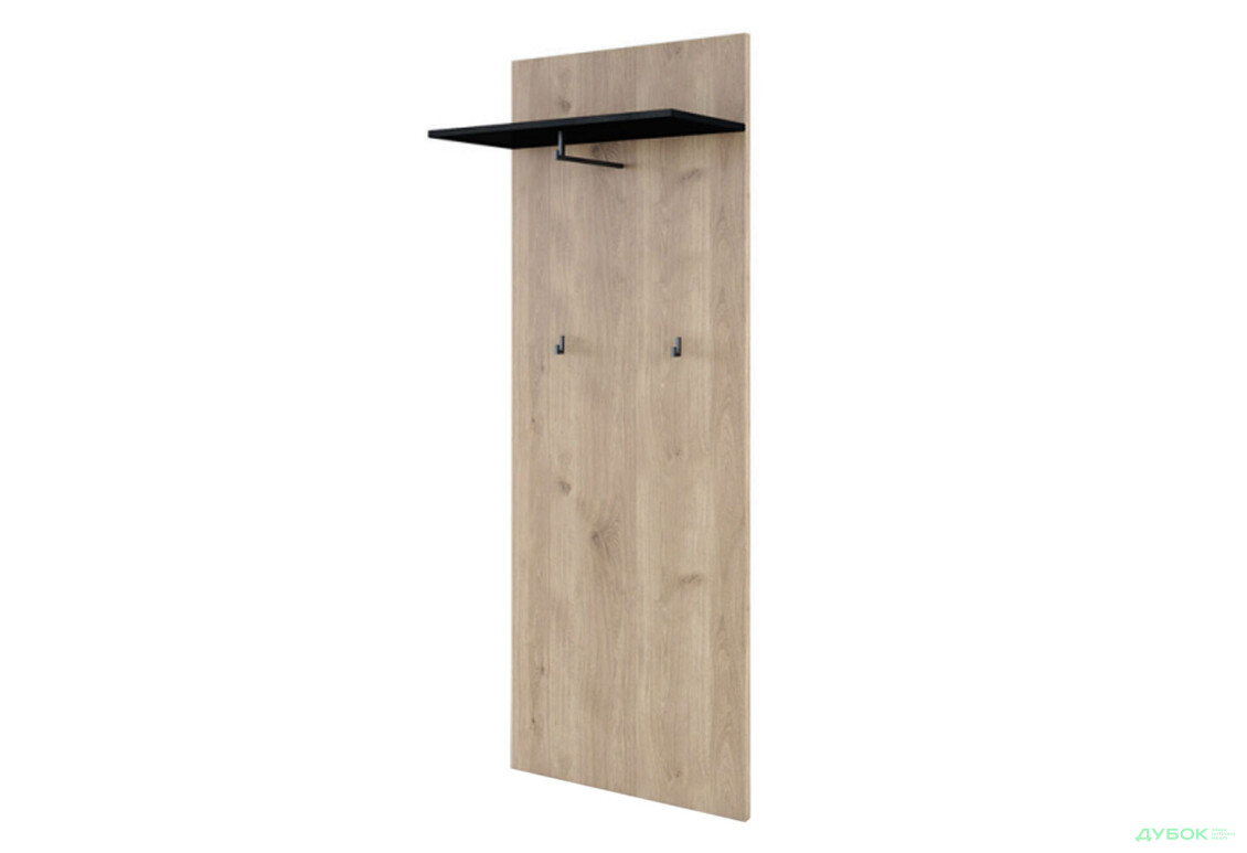 Вешалка Svit Mebliv Амбре 60 см, дуб белый / черный - Изображение 1 Изображение 1 - Вешалка Svit Mebliv Амбре 60 см, дуб белый / черный