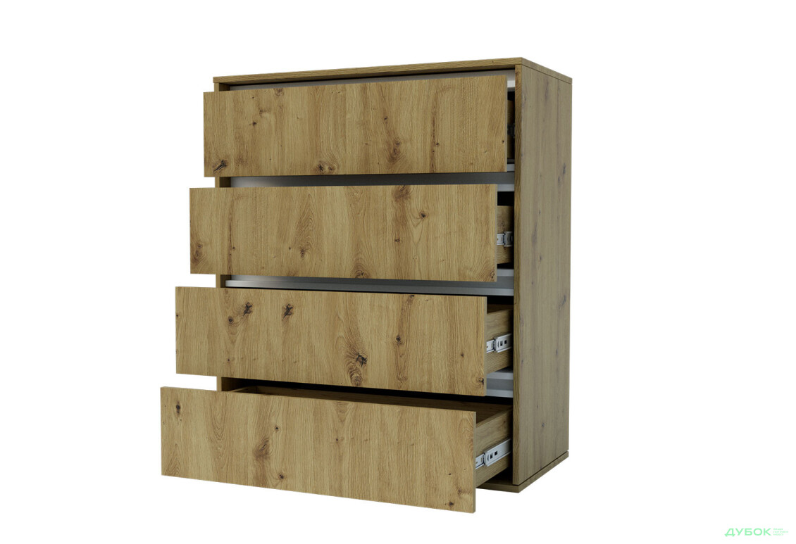 Изображение 2 - Комод Garant Идея К с 4 ящиками 80 см Дуб артизан / Нимфея альба