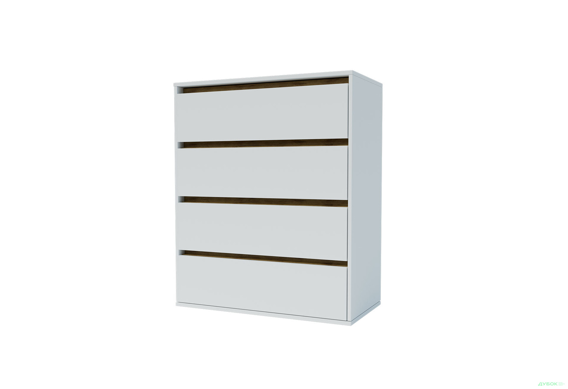 Изображение 1 - Комод Garant Идея К с 4 ящиками 80 см Нимфея альба / Дуб артизан