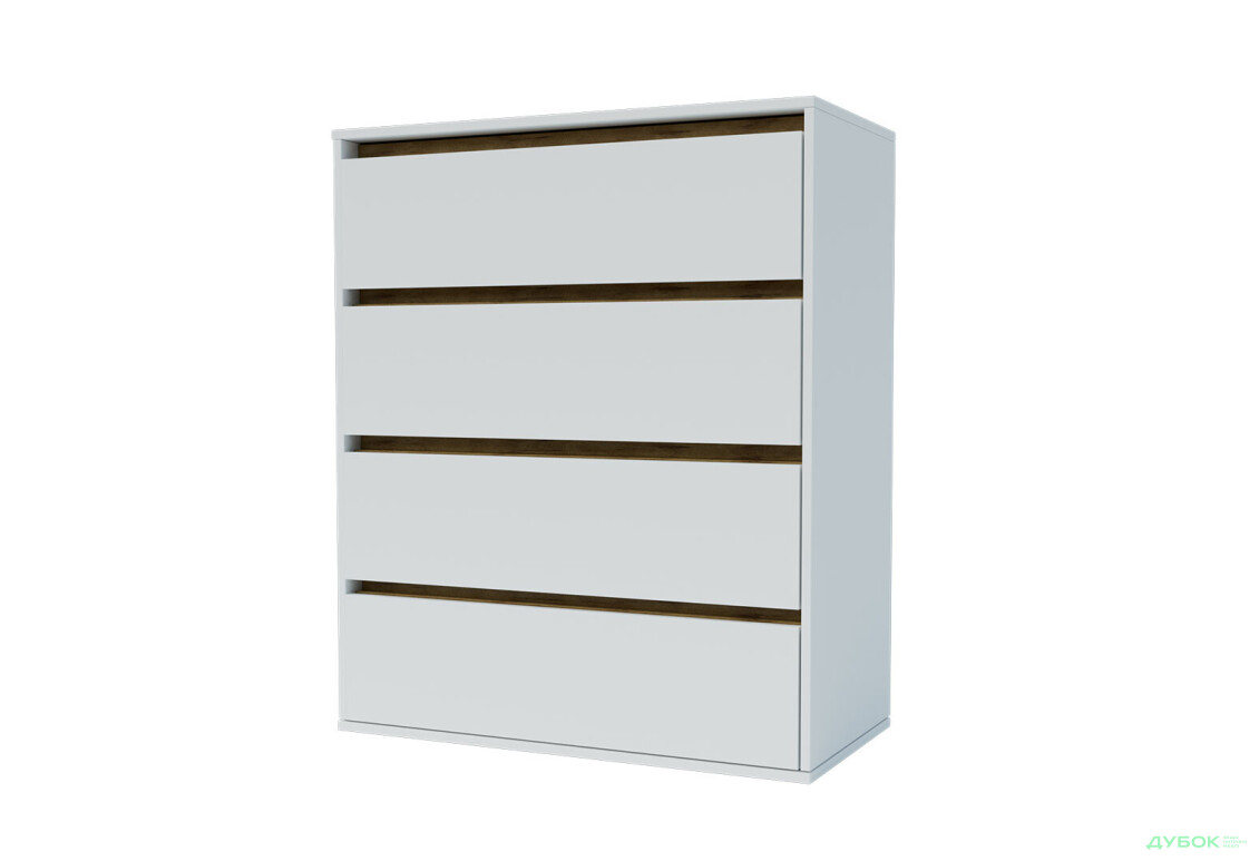Комод Garant Идея К с 4 ящиками 80 см Нимфея альба / Дуб артизан