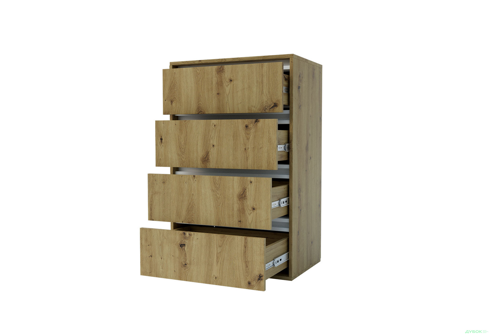 Зображення 2 - Комод Garant Ідея К з 4 шухлядами 60 см, Дуб артизан / Німфея альба