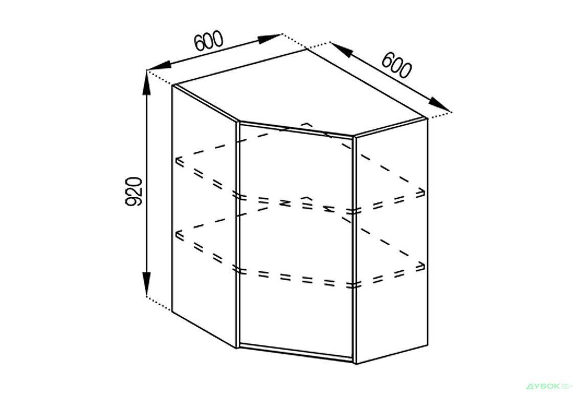 В 60x60 (h-920) Тіна Світ Меблів - Зображення 1 Зображення 1 - В 60x60 (h-920) Тіна Світ Меблів