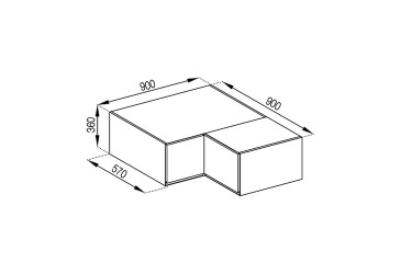 А 90x90 кут прямий (570)