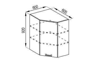 В 60x60 (h-920) Марта Світ Меблів