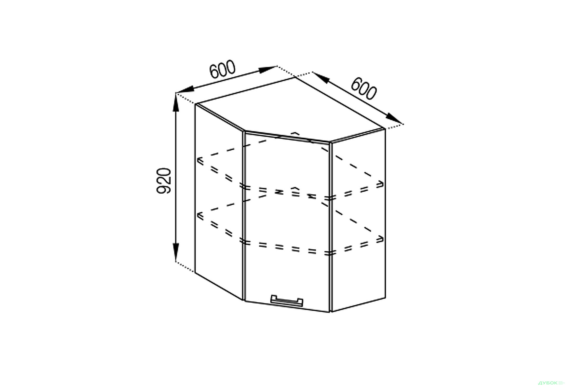 Изображение 1 - В 60x60 (h-920) Марта Svit Mebliv