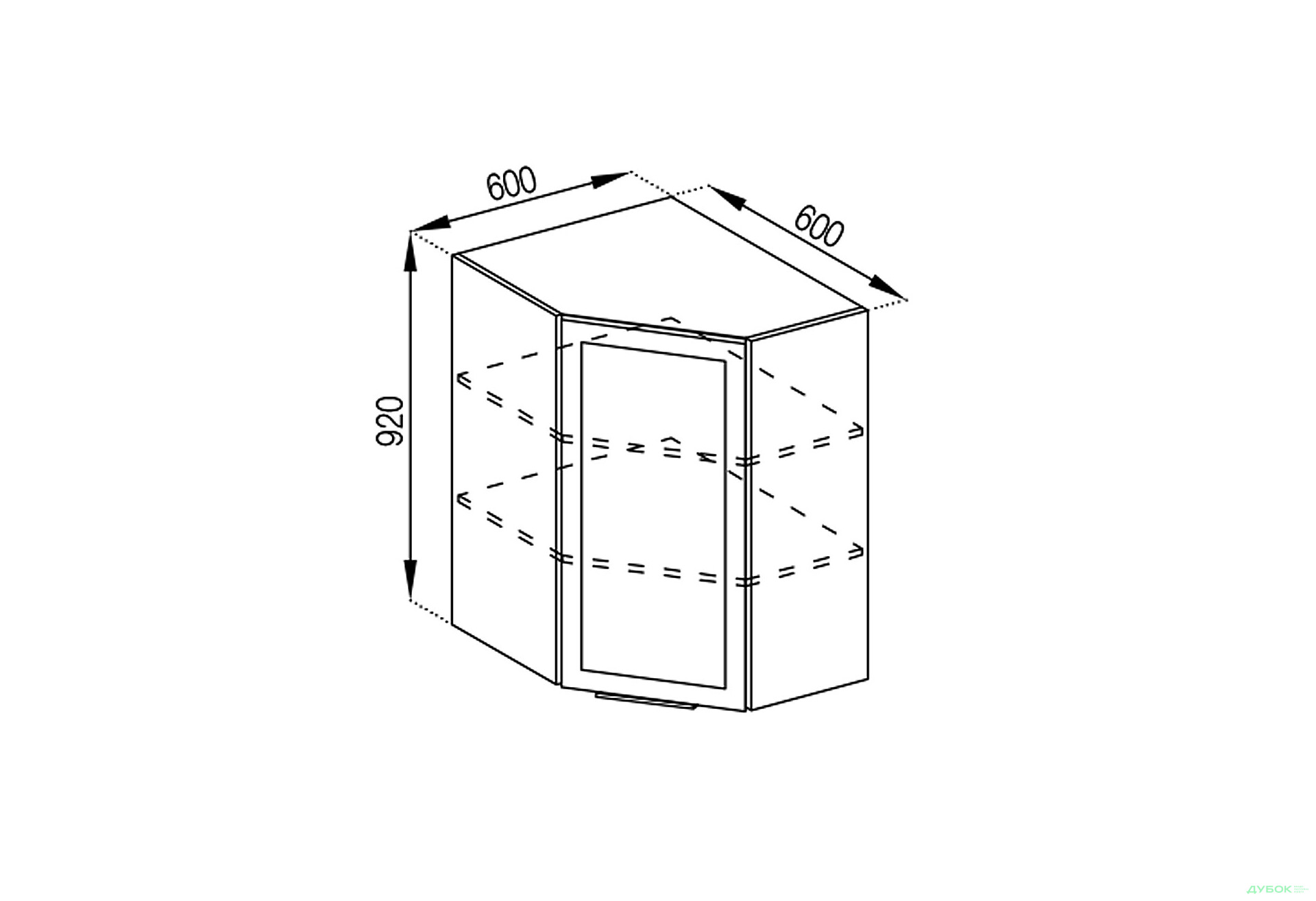 Изображение 1 - В 60x60 (h-920) Анна Svit Mebliv