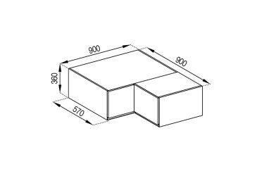 А 90x90 кут прямий (570)
