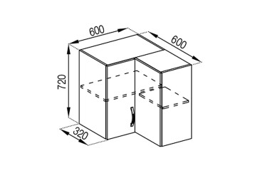 В 60x60 кут прямий