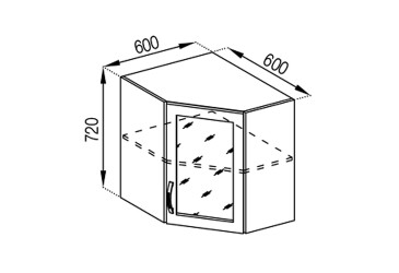 В 60x60Ск Оля Світ Меблів