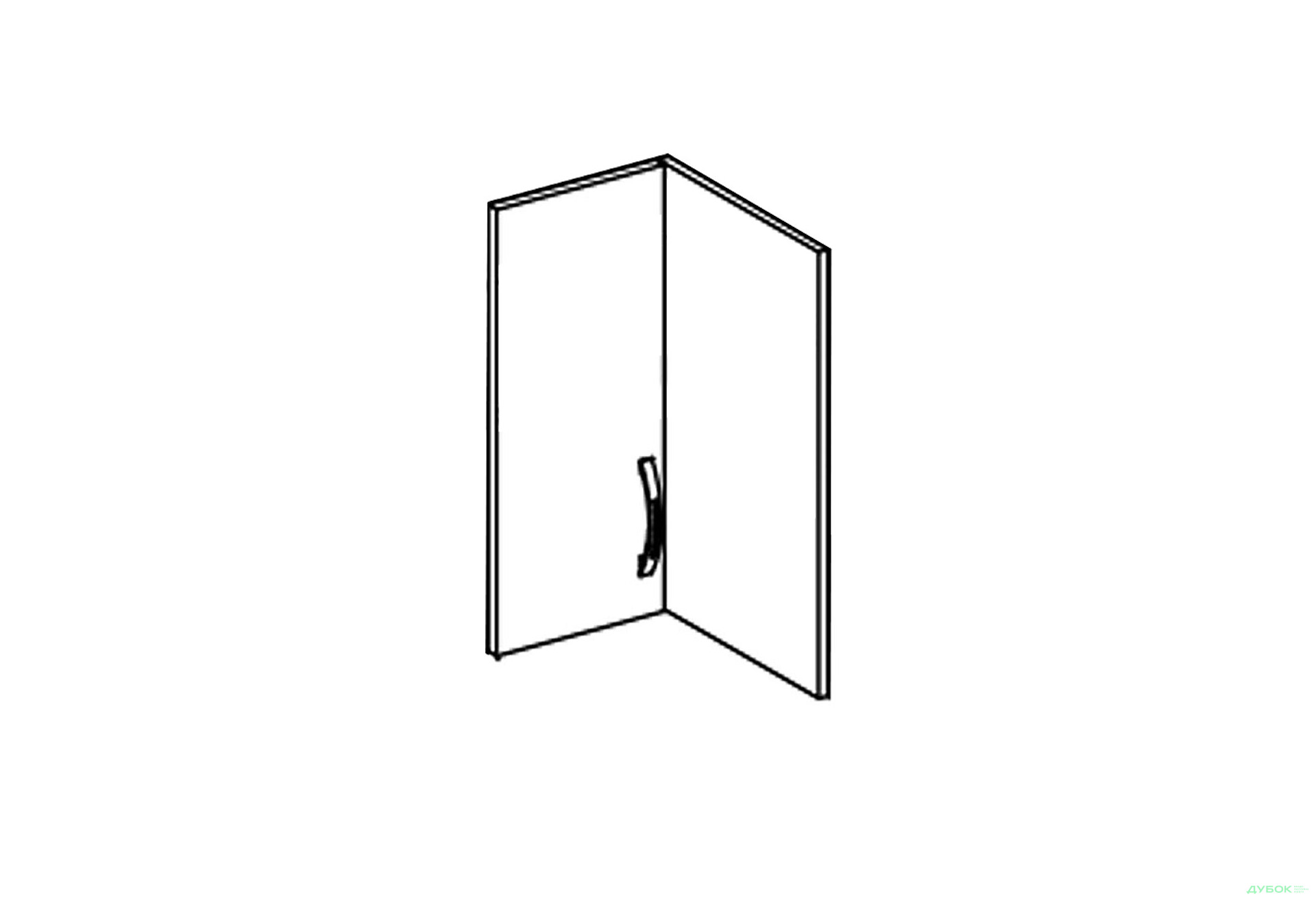 Зображення 1 - Фасад В 60x60 кут прямий (h-920) Оля Світ Меблів