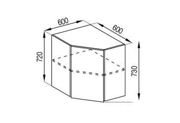 В 60x60 (фасад ДСП)