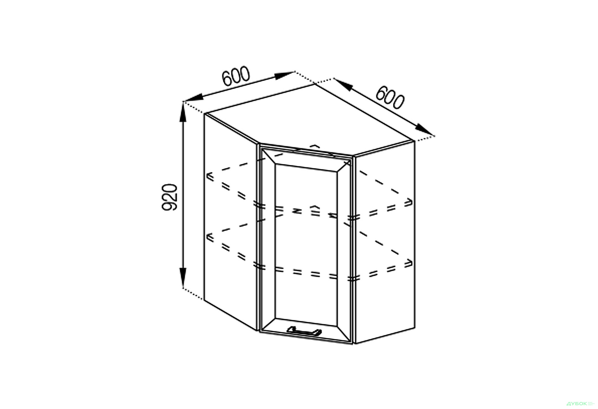 Изображение 1 - В 60x60 (h-920) Марго Svit Mebliv
