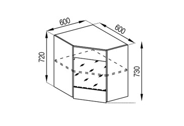 В 60x60Ск (фасад ДСП)