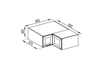 А 90x90 кут прямий (570)