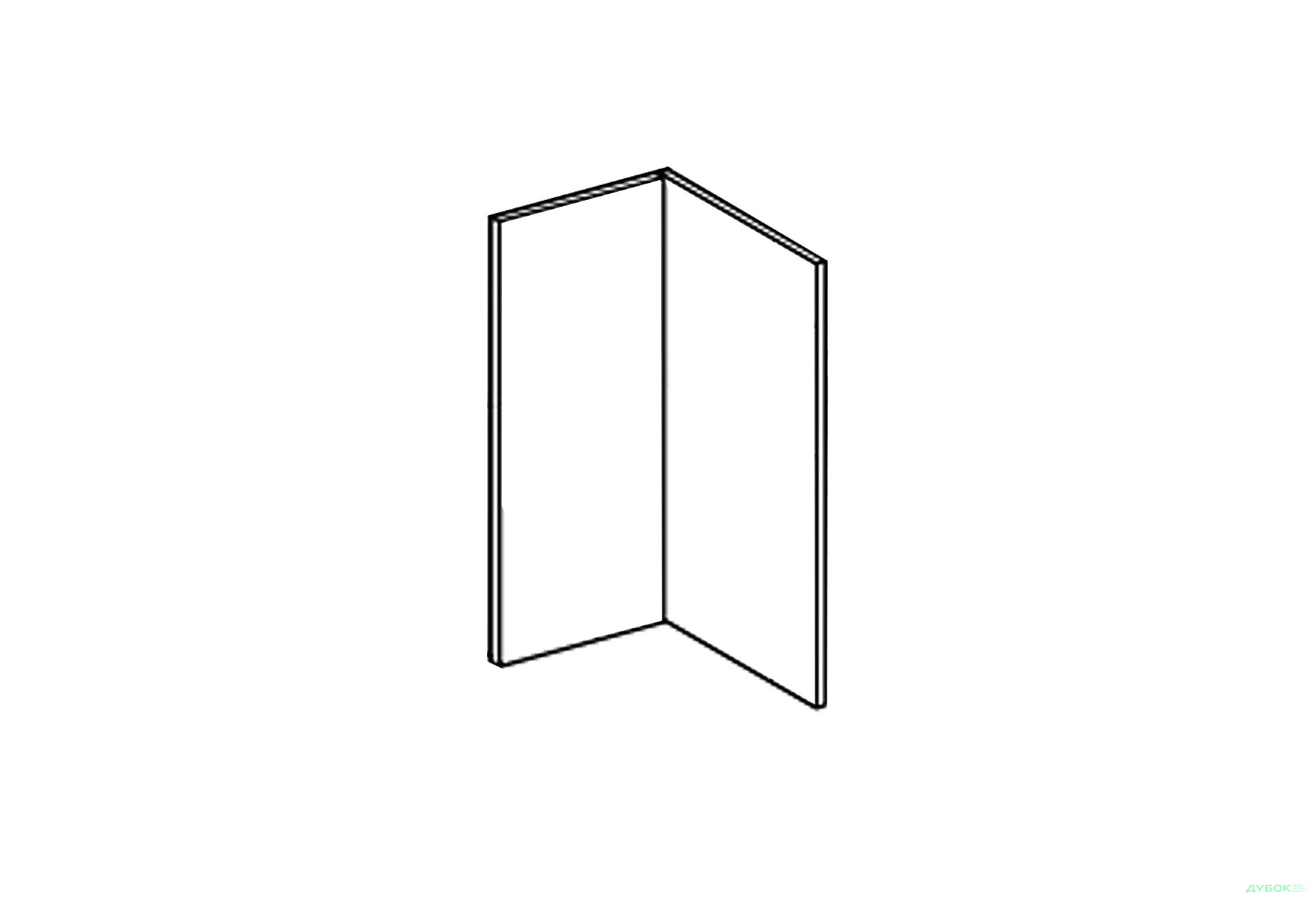 Изображение 1 - Фасад В 60x60 угол прямой ДСП Марго Svit Mebliv