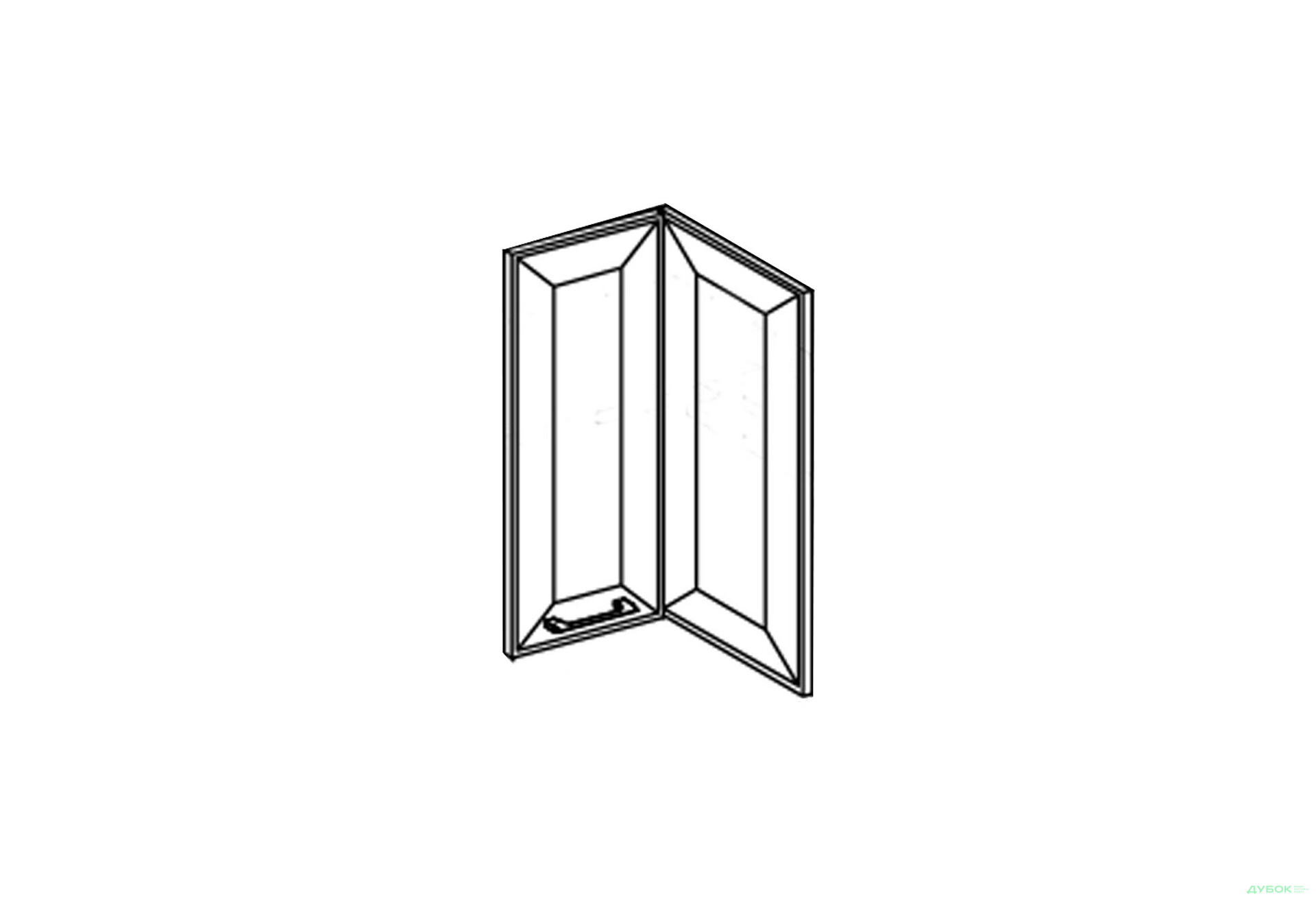 Зображення 1 - Фасад В 60x60 кут прямий (h-920) Марго Світ Меблів