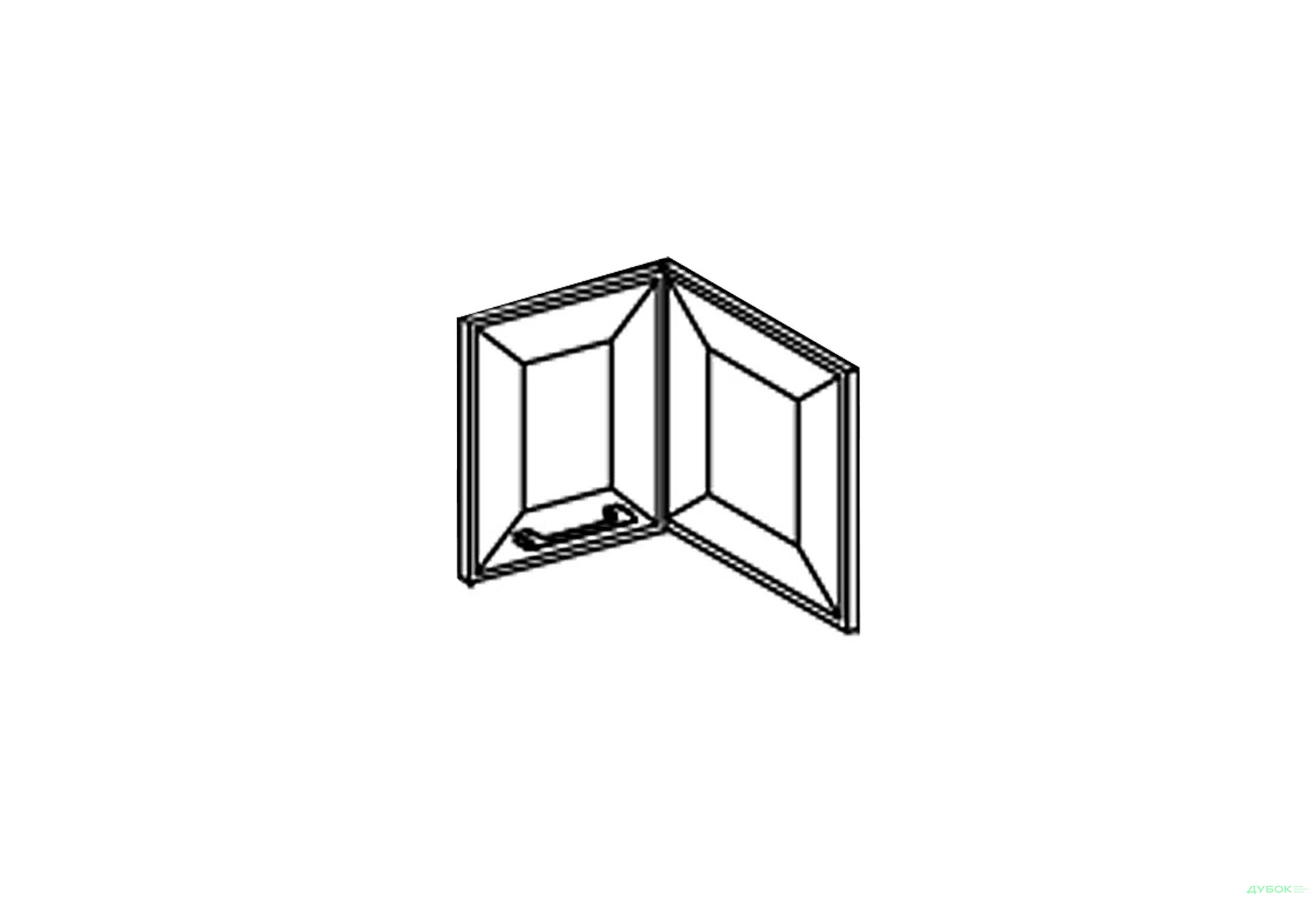 Изображение 1 - Фасад А 90x90 угол прямой (570) Марго Svit Mebliv