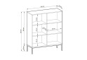 Изображение 5 - Комод Perfect Home Нова / Nova 2-дверный 104 см, белый, черные ножки