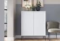 Комод Perfect Home Нова / Nova 2-дверний 104 см, білий, чорні ніжки - Зображення 4 Зображення 4 - Комод Perfect Home Нова / Nova 2-дверний 104 см, білий, чорні ніжки