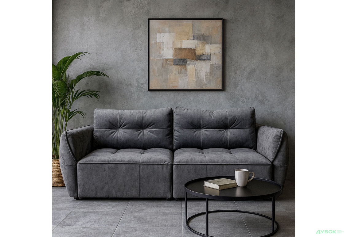 Изображение 2 - Диван UMa ALB / Альб 246х123 см раскладной серо-фиолетовый (Topaz 79)