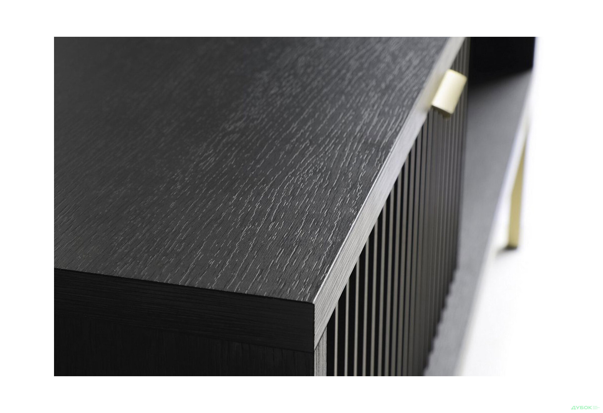 Тумба під ТВ Perfect Home Нова / Nova з 2 дверками, шухлядою та поличкою 154 см, чорний, золоті ніжки - Зображення 3 Зображення 3 - Тумба під ТВ Perfect Home Нова / Nova з 2 дверками, шухлядою та поличкою 154 см, чорний, золоті ніжки