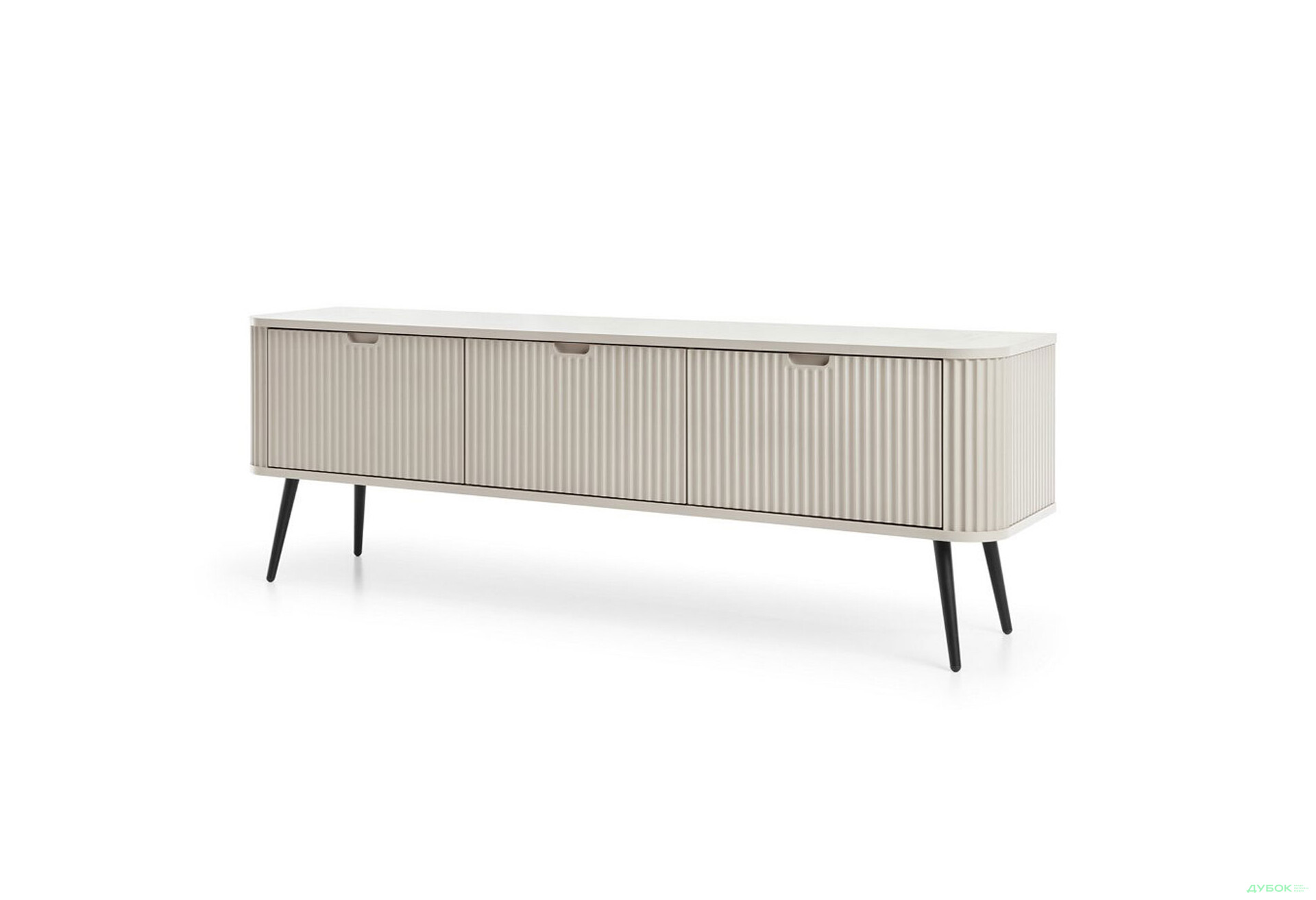 Тумба под ТВ Perfect Home Зова / Zova с 3 дверками 168 см, кашемир, черные ножки - Изображение 1 Изображение 1 - Тумба под ТВ Perfect Home Зова / Zova с 3 дверками 168 см, кашемир, черные ножки