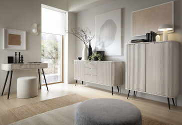 Комплект у вітальню Perfect Home Зова / Zova Кашемір, чорні ніжки