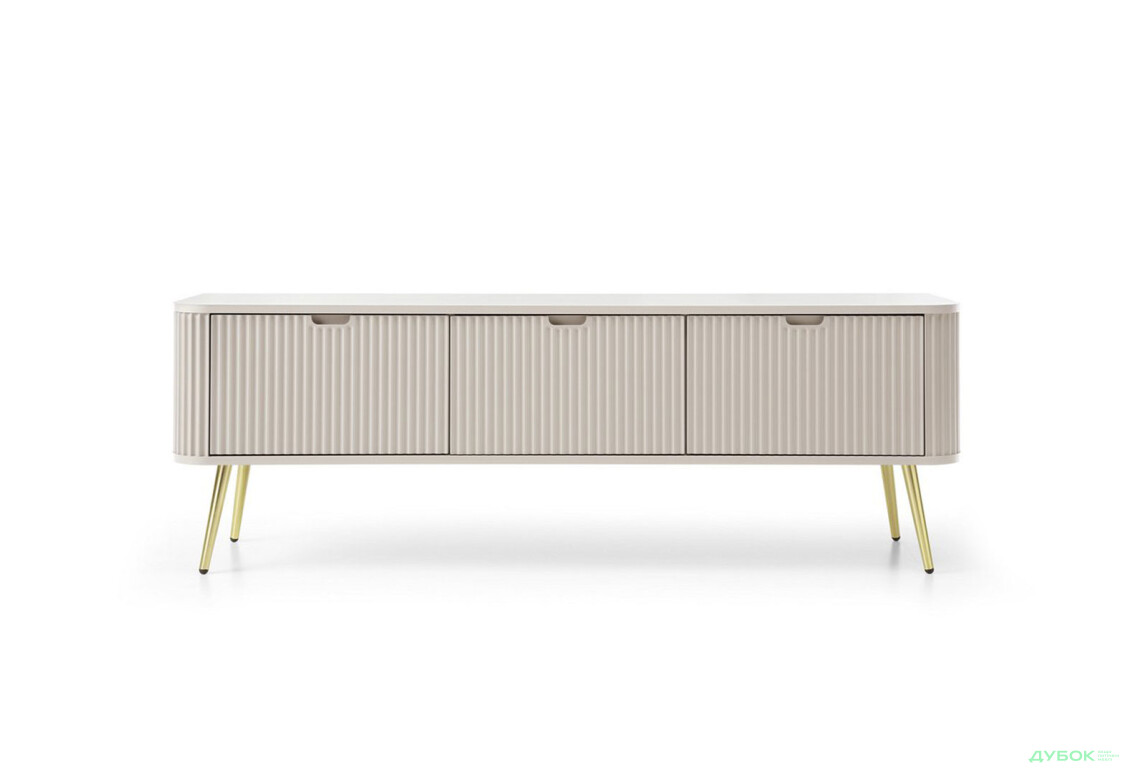 Тумба під ТВ Perfect Home Зова / Zova з 3 дверками 168 см, кашемір, золоті ніжки - Зображення 2 Зображення 2 - Тумба під ТВ Perfect Home Зова / Zova з 3 дверками 168 см, кашемір, золоті ніжки