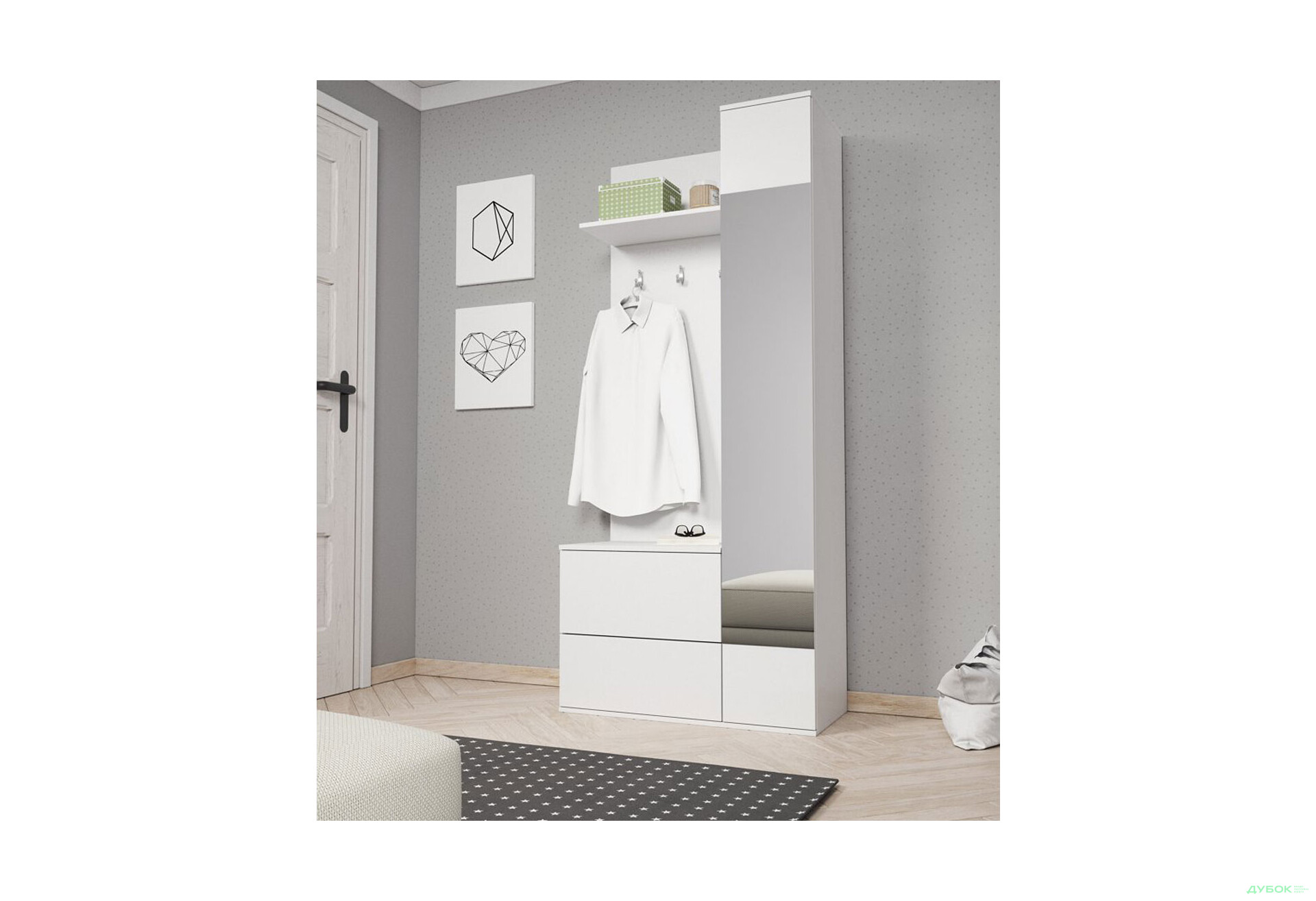 Изображение 2 - Прихожая Perfect Home Грин / Green Белый