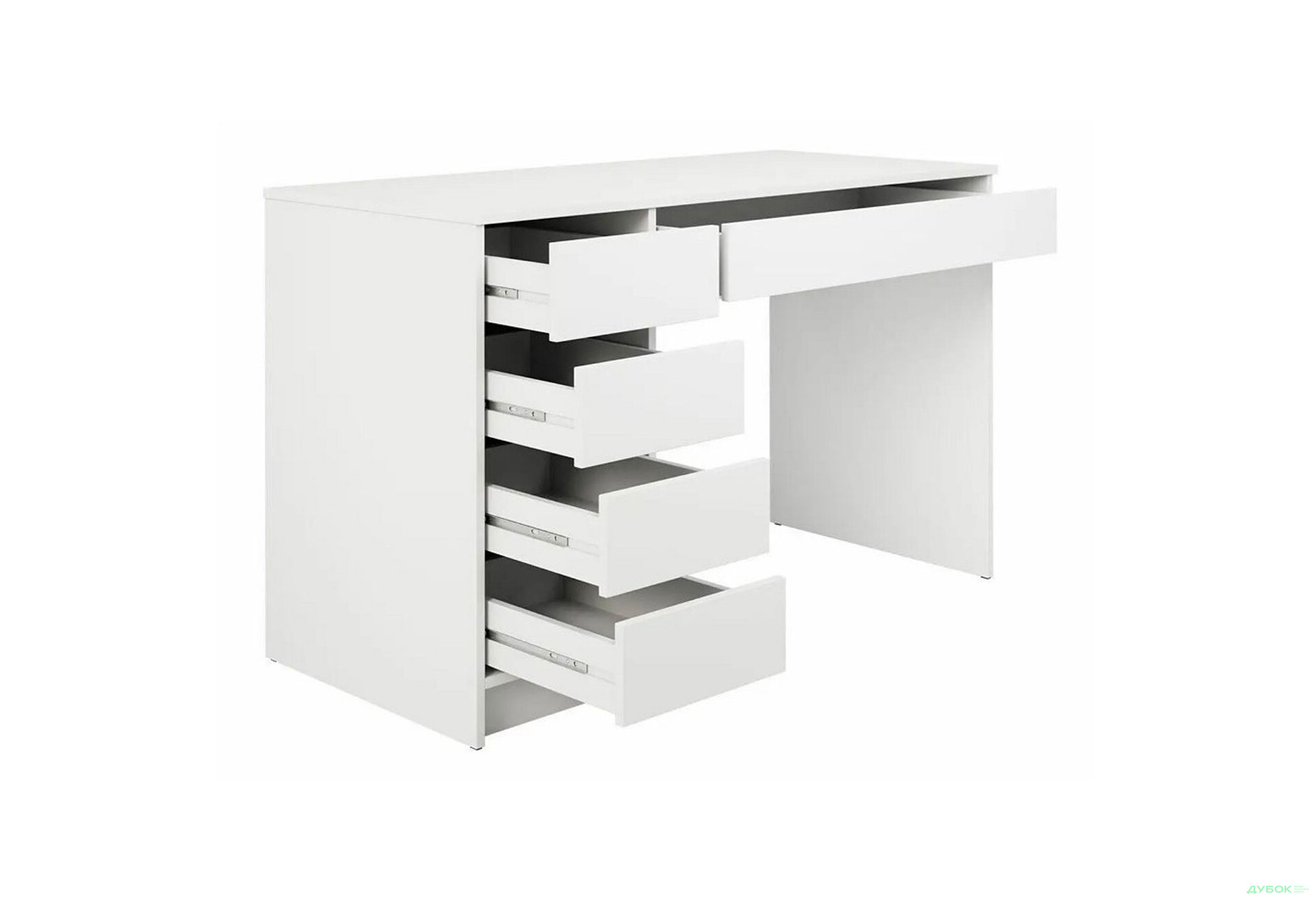 Изображение 3 - Стол письменный Perfect Home Ада / Ada 120х55 см с 5 ящиками, белый глянец