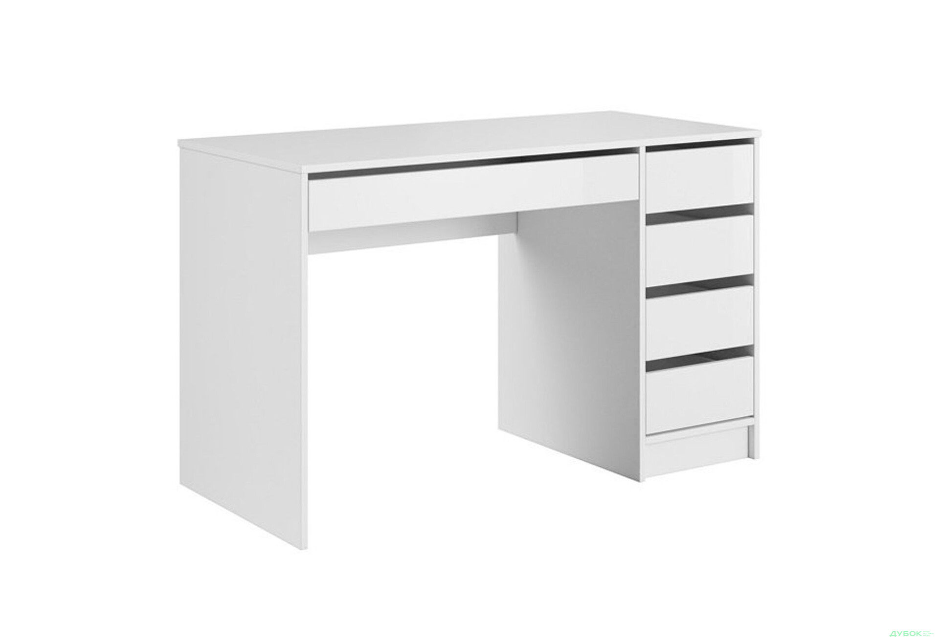 Изображение 2 - Стол письменный Perfect Home Ада / Ada 120х55 см с 5 ящиками, белый глянец