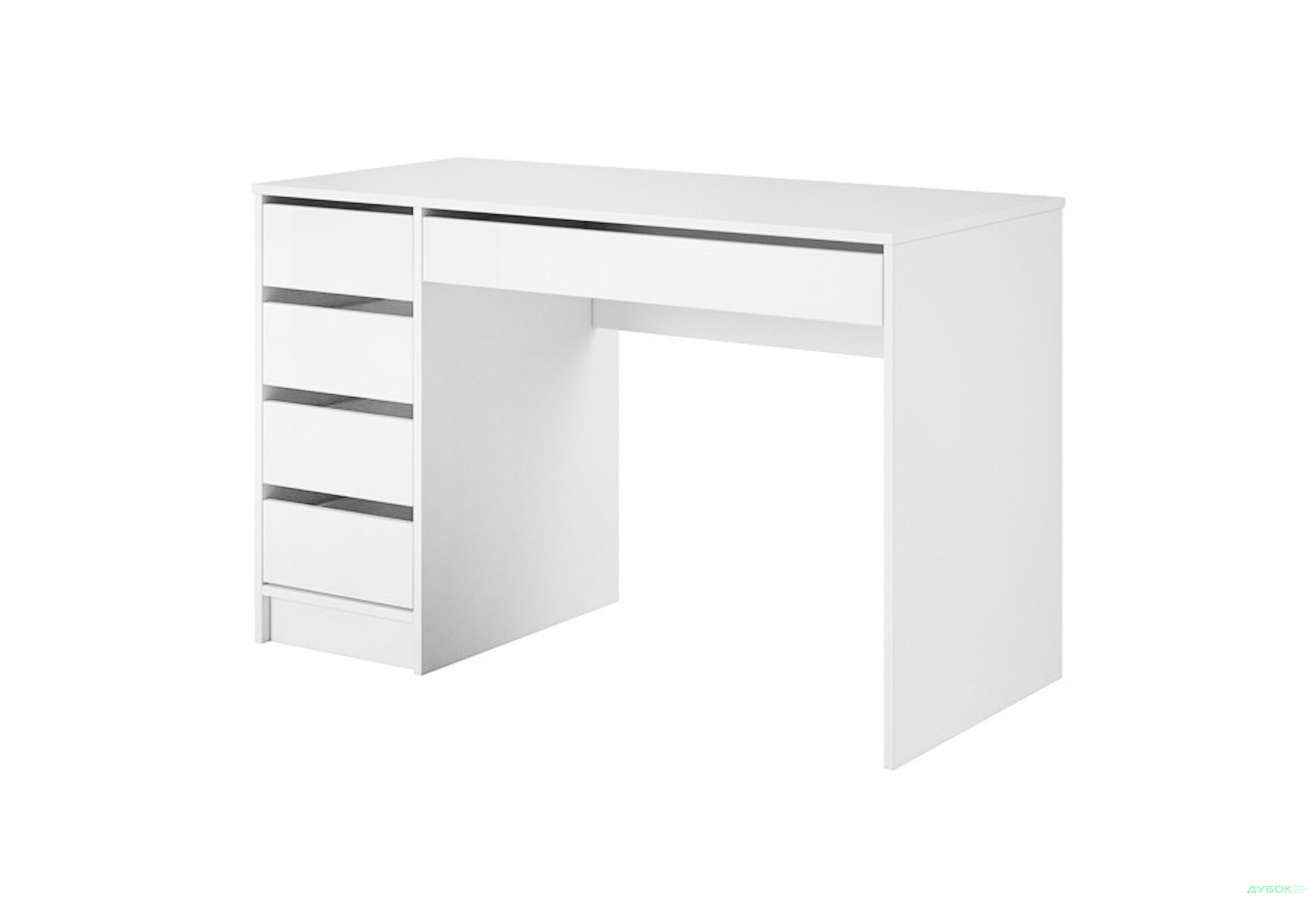 Изображение 1 - Стол письменный Perfect Home Ада / Ada 120х55 см с 5 ящиками, белый глянец