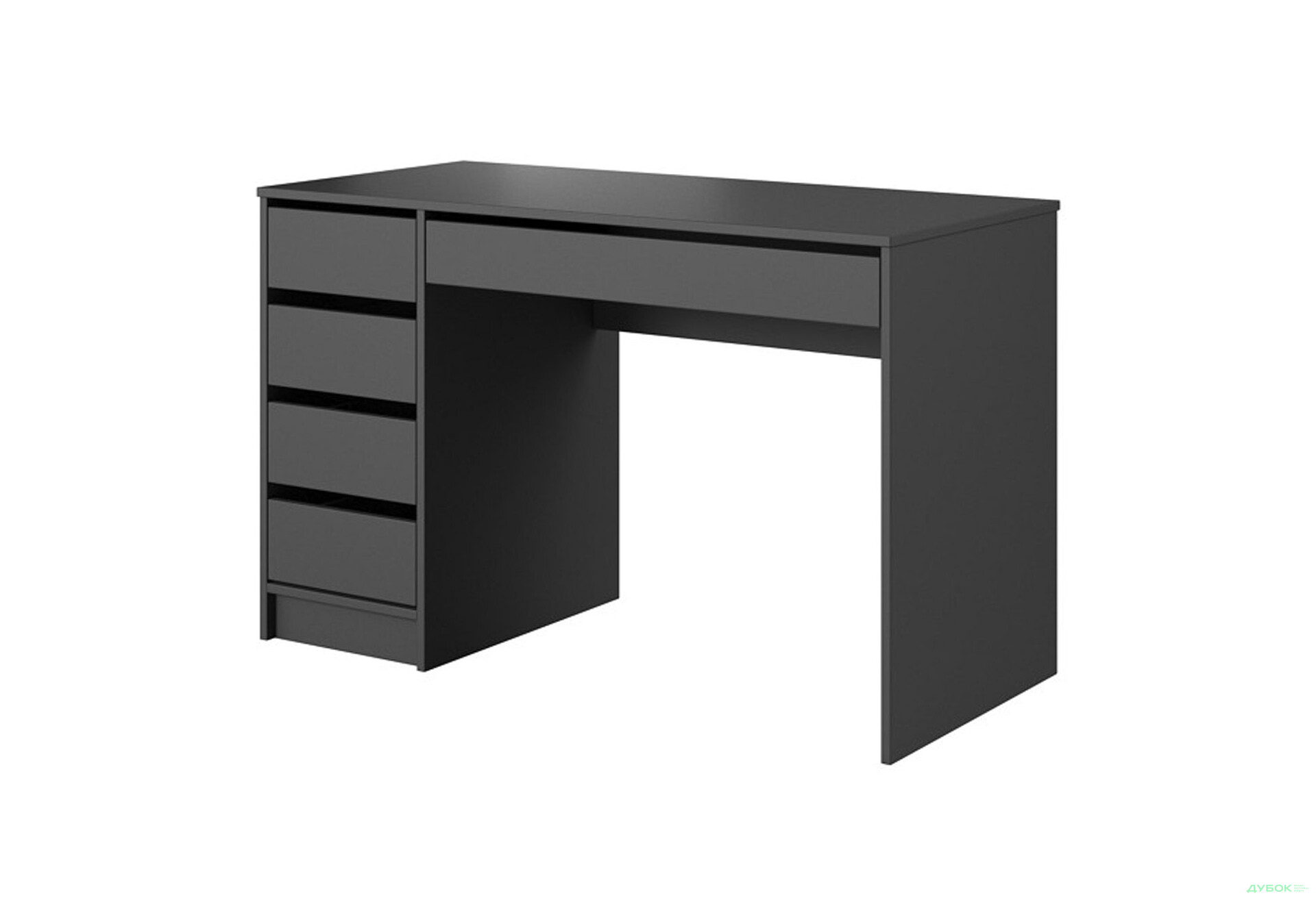 Стіл письмовий Perfect Home Ада / Ada 120х55 см з 5 шухлядами, антрацит - Зображення 1 Зображення 1 - Стіл письмовий Perfect Home Ада / Ada 120х55 см з 5 шухлядами, антрацит