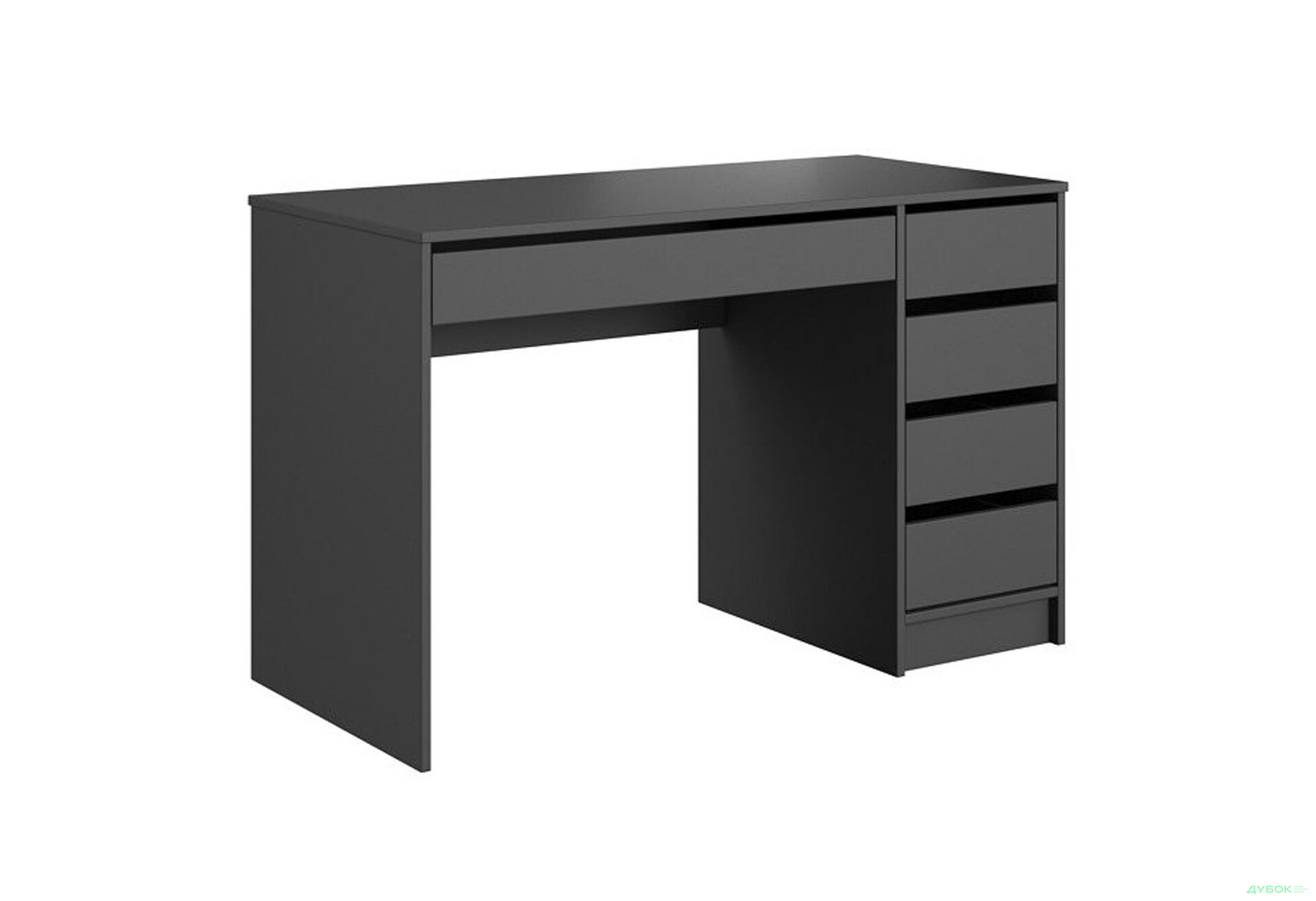 Стіл письмовий Perfect Home Ада / Ada 120х55 см з 5 шухлядами, антрацит - Зображення 2 Зображення 2 - Стіл письмовий Perfect Home Ада / Ada 120х55 см з 5 шухлядами, антрацит