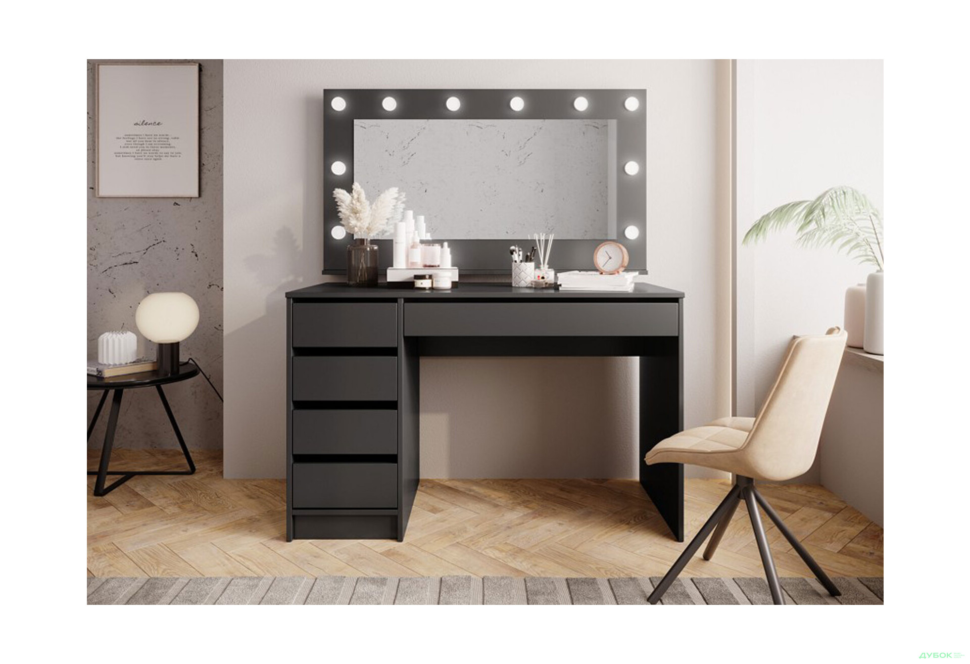 Зображення 2 - Дзеркало Perfect Home Ада / Ada з підсвіткою, антрацит