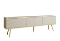 Изображение 3 - Тумба под ТВ Perfect Home Оро / Oro MDF с 3 дверками 175 см, бежевый, золотые ножки