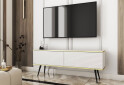 Изображение 2 - Тумба под ТВ Perfect Home Оро / Oro MDF с 2 дверками 135 см, белый, черные ножки