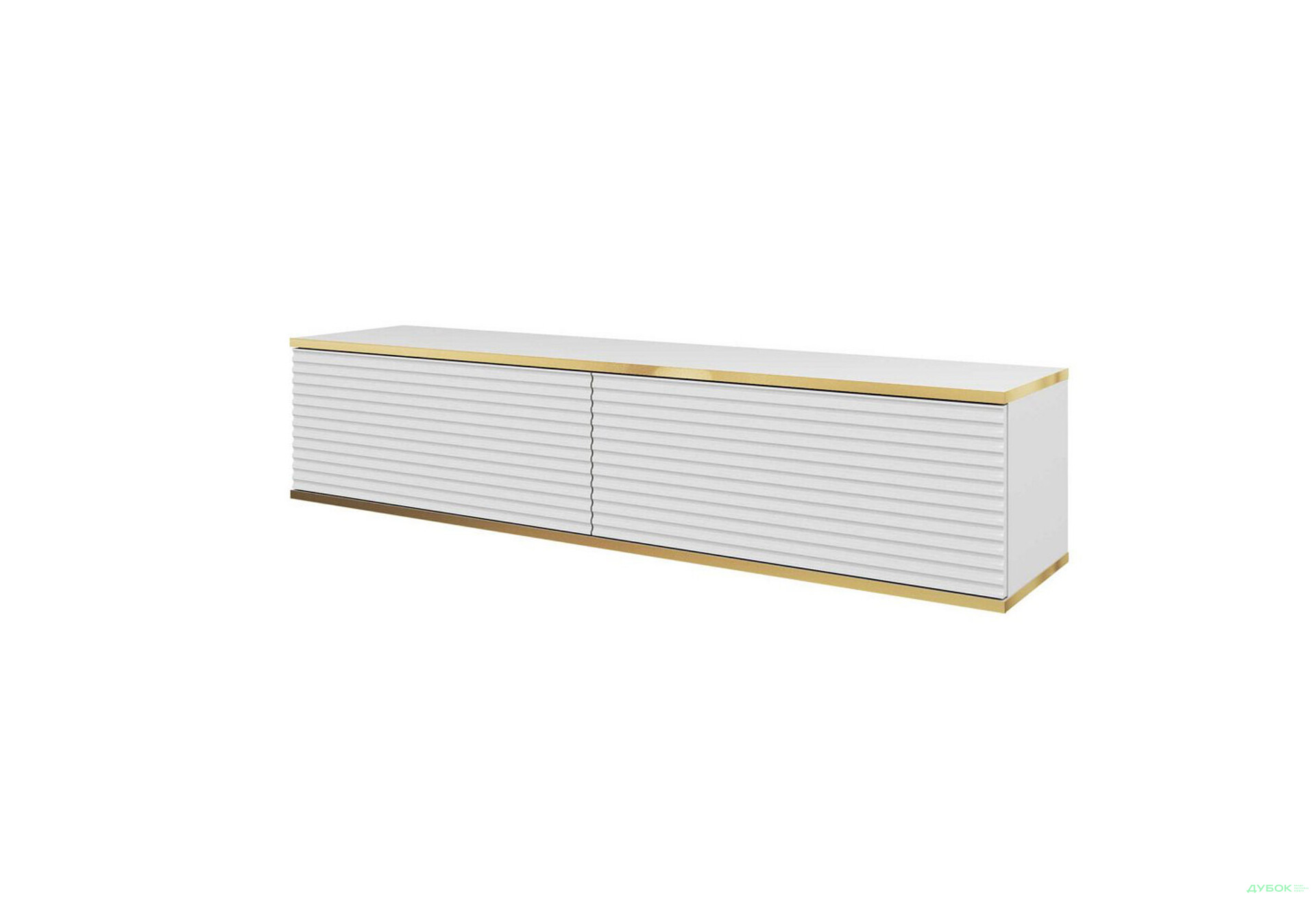 Тумба під ТВ Perfect Home Оро / Oro MDF навісна з 2 дверками 135 см, білий - Зображення 1 Зображення 1 - Тумба під ТВ Perfect Home Оро / Oro MDF навісна з 2 дверками 135 см, білий