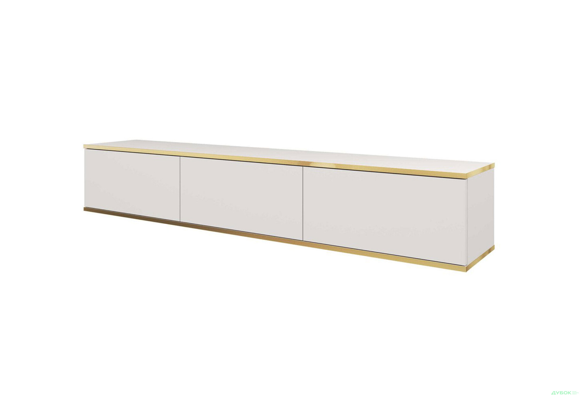 Тумба під ТВ Perfect Home Оро / Oro навісна з 3 дверками 175 см, білий - Зображення 1 Зображення 1 - Тумба під ТВ Perfect Home Оро / Oro навісна з 3 дверками 175 см, білий