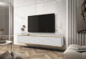 Зображення 2 - Тумба під ТВ Perfect Home Оро / Oro MDF навісна з 3 дверками 175 см, білий