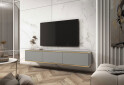 Зображення 2 - Тумба під ТВ Perfect Home Оро / Oro навісна з 3 дверками 175 см, сірий