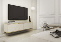 Зображення 2 - Тумба під ТВ Perfect Home Оро / Oro навісна з 2 дверками 135 см, бежевий